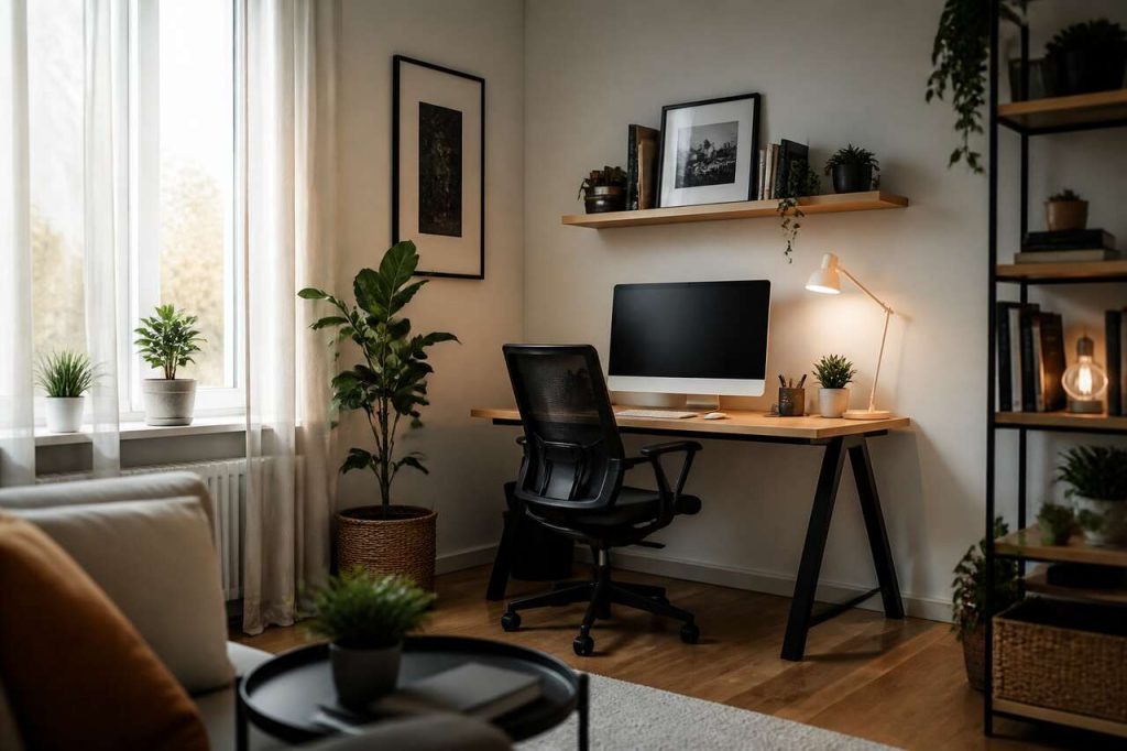 Aménager un bureau dans le salon : nos conseils pratiques