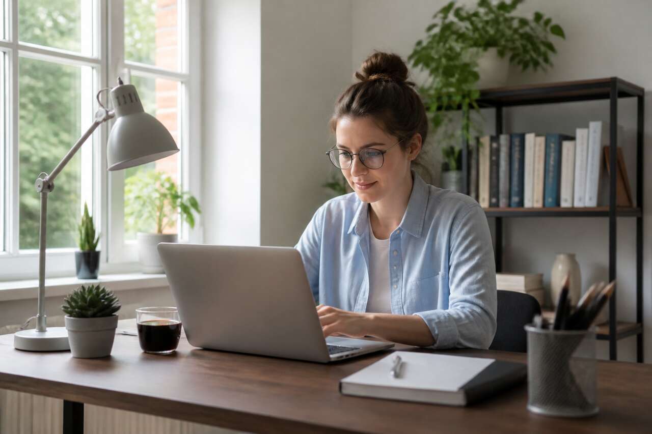 Télétravail débutant à domicile