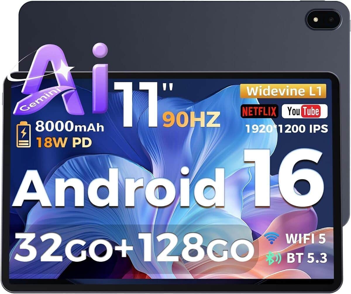 Test : tablette RebotAi 2027 avec Gemini AI et écran IPS
