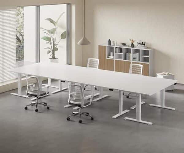 Découvrez notre test détaillé du bureau réglable Homall blanc 200×80 cm : caractéristiques, avantages et avis pour un poste de travail assis-debout optimal.