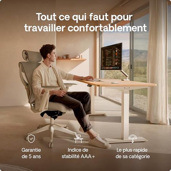 Découvrez notre test détaillé du bureau assis debout Desktronic 160x80cm avec moteurs électriques: ergonomie, performance et prix pour votre productivité.