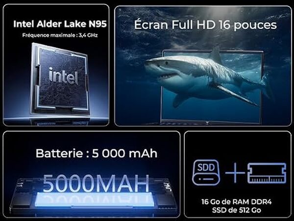 Découvrez le pc portable ACEMAGIC 16 pouces : performant, polyvalent et idéal pour le bureau comme pour le divertissement. Avis complet et caractéristiques techniques. 