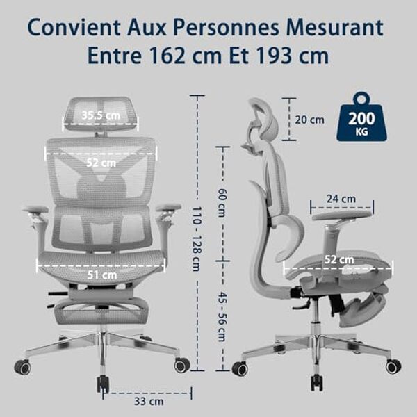Découvrez notre test détaillé de la chaise Rieior ergonomique avec repose-pieds : confort, design et performance analysés pour vous. 
