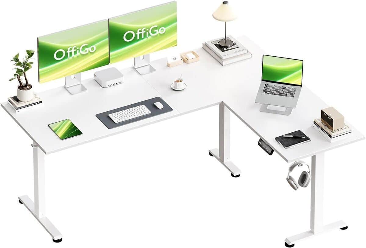 Test : bureau d'angle OffiGo assis debout électrique