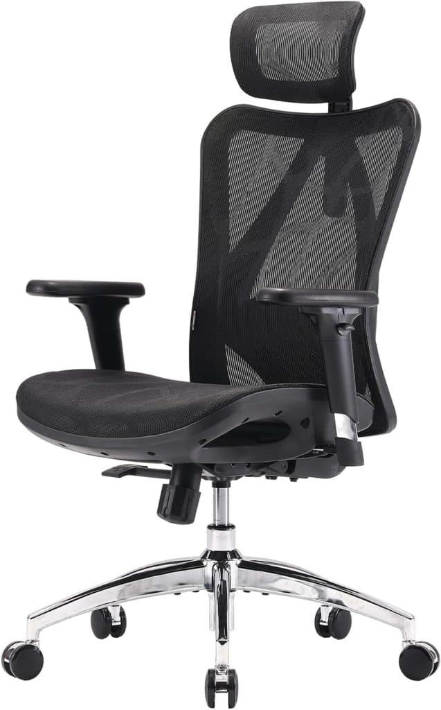Test : chaise de bureau ergonomique SIHOO avec appuie-tête réglable