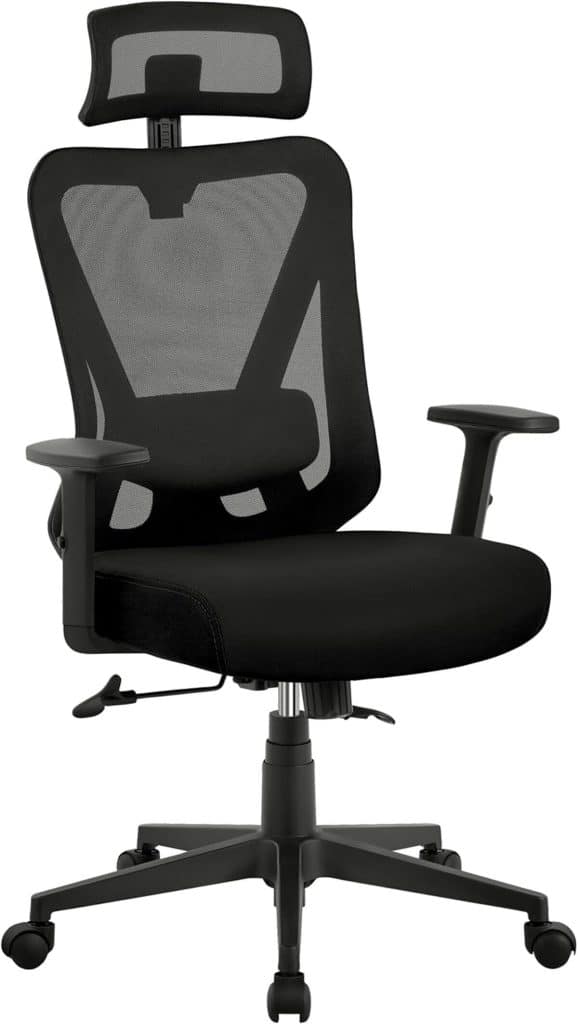 Test : chaise de bureau ergonomique Yaheetech inclinable noir