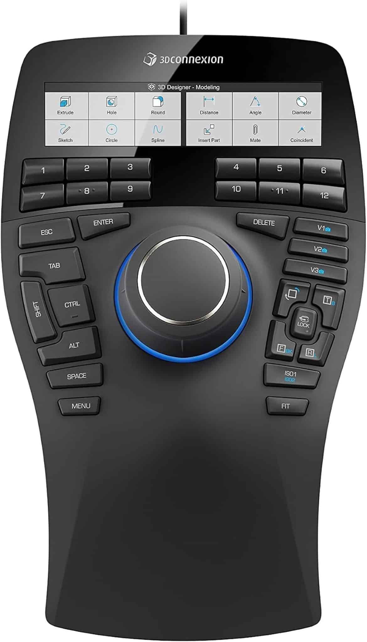 Test de la 3Dconnexion SpaceMouse Enterprise : souris 3D filaire à 31 boutons