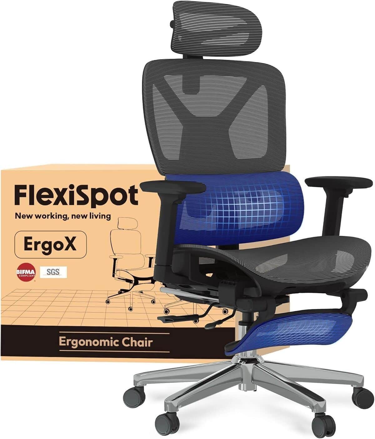 Test de la chaise ergonomique FLEXISPOT ErgoX avec repose-pieds