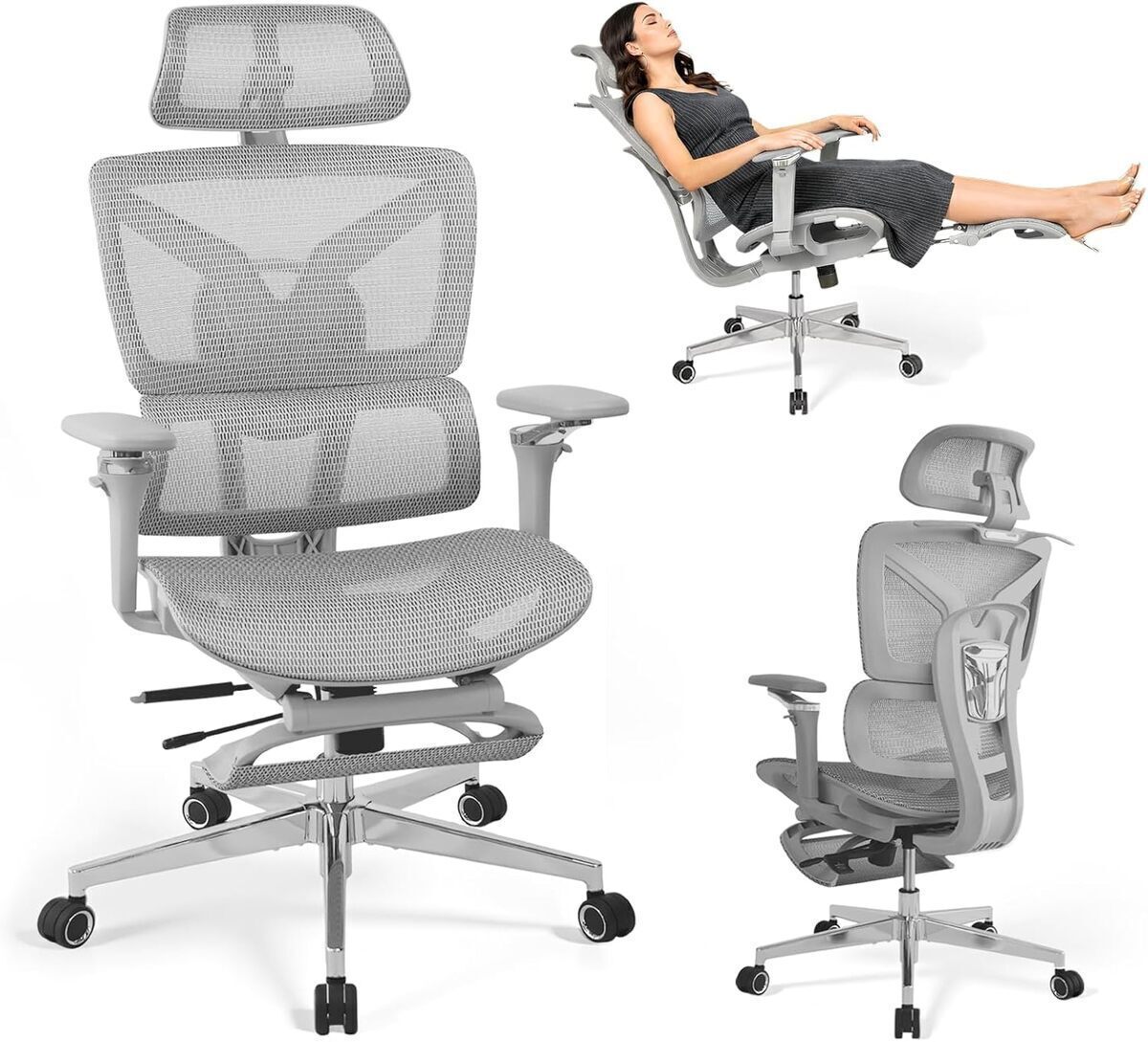 Test de la chaise Rieior ergonomique avec repose-pieds