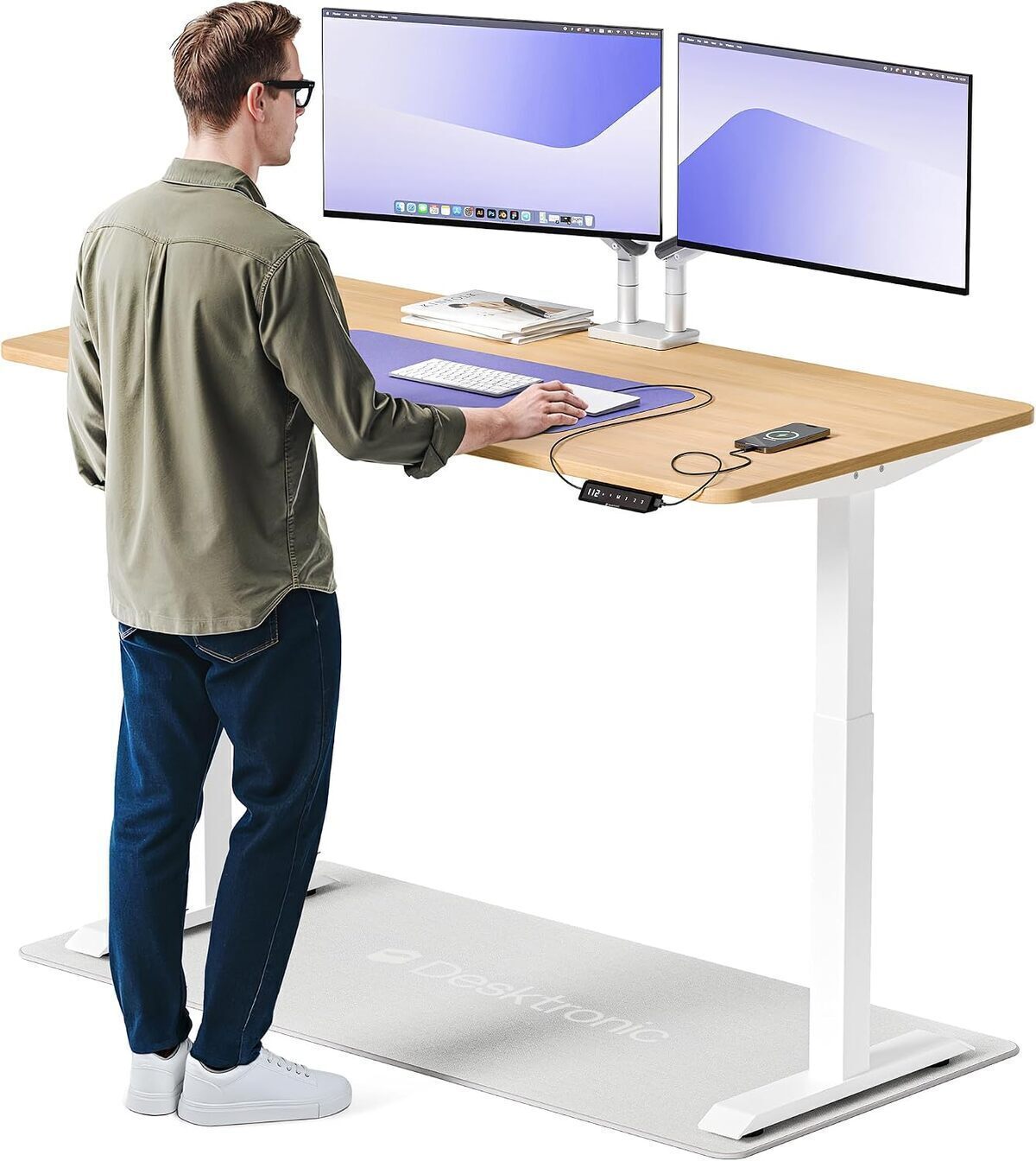 Test du bureau assis debout Desktronic 160x80cm à moteurs électriques