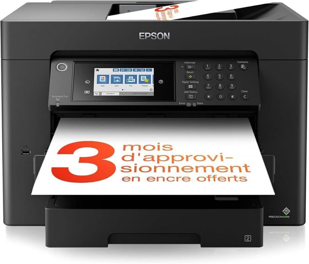 Test Epson WorkForce WF-7840DTW : imprimante a3+ multifonction