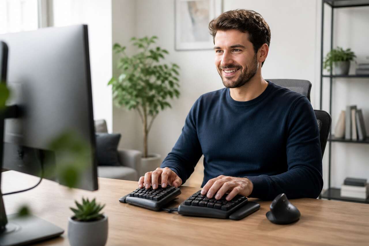 Les meilleurs claviers ergonomiques pour le télétravail