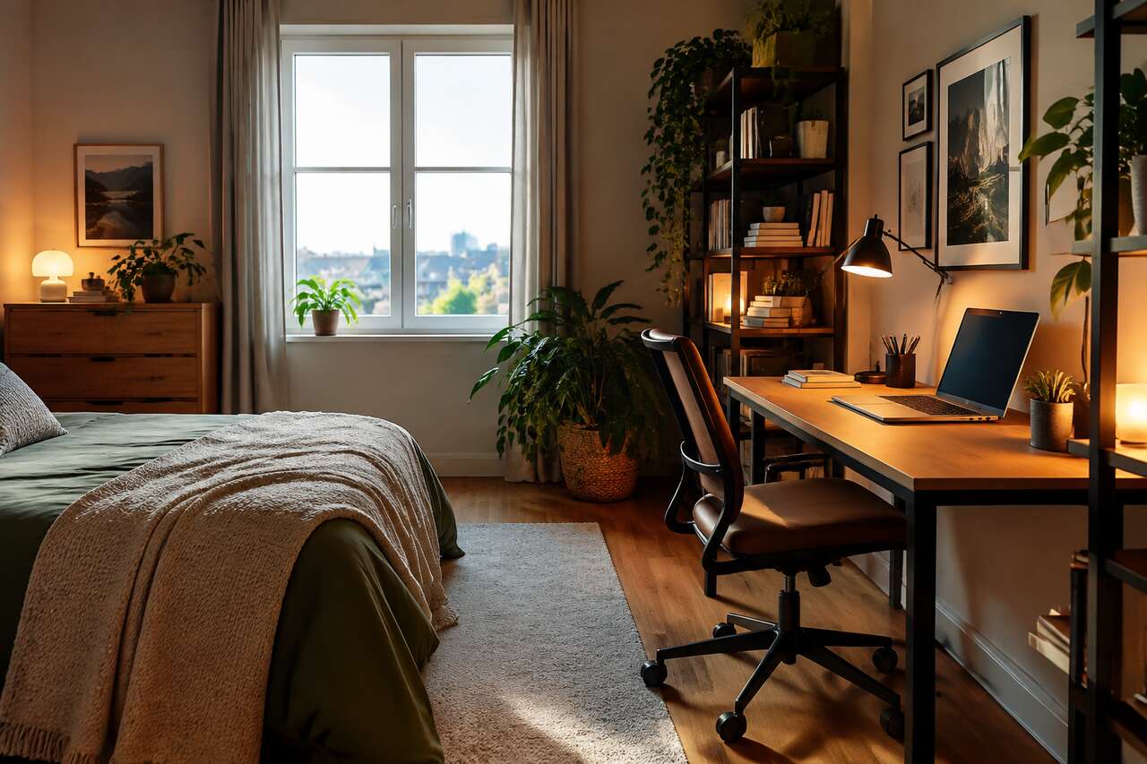 Optimiser l’éclairage: lumière naturelle, lampe de bureau et ambiance du soir Optimiser l’éclairage: lumière naturelle, lampe de bureau et ambiance du soir