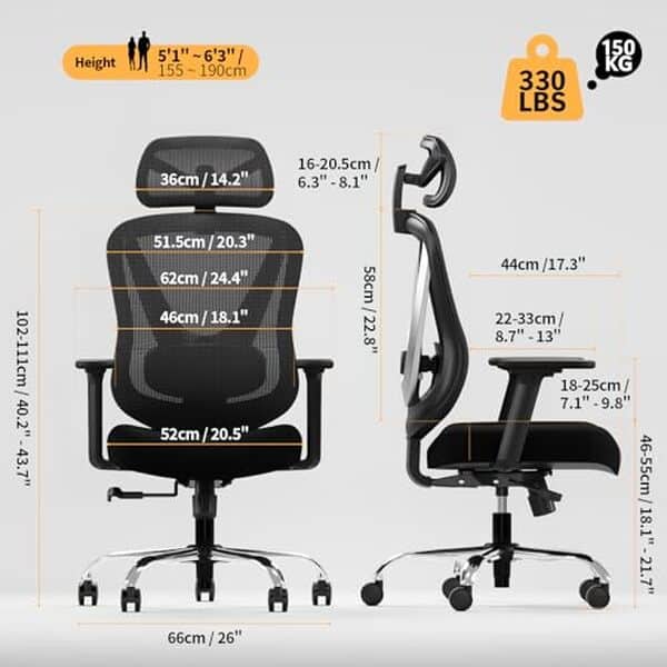 Découvrez notre test complet de la chaise de bureau Holludle ergonomique avec support lombaire 3D : confort, qualité et performance pour votre dos.