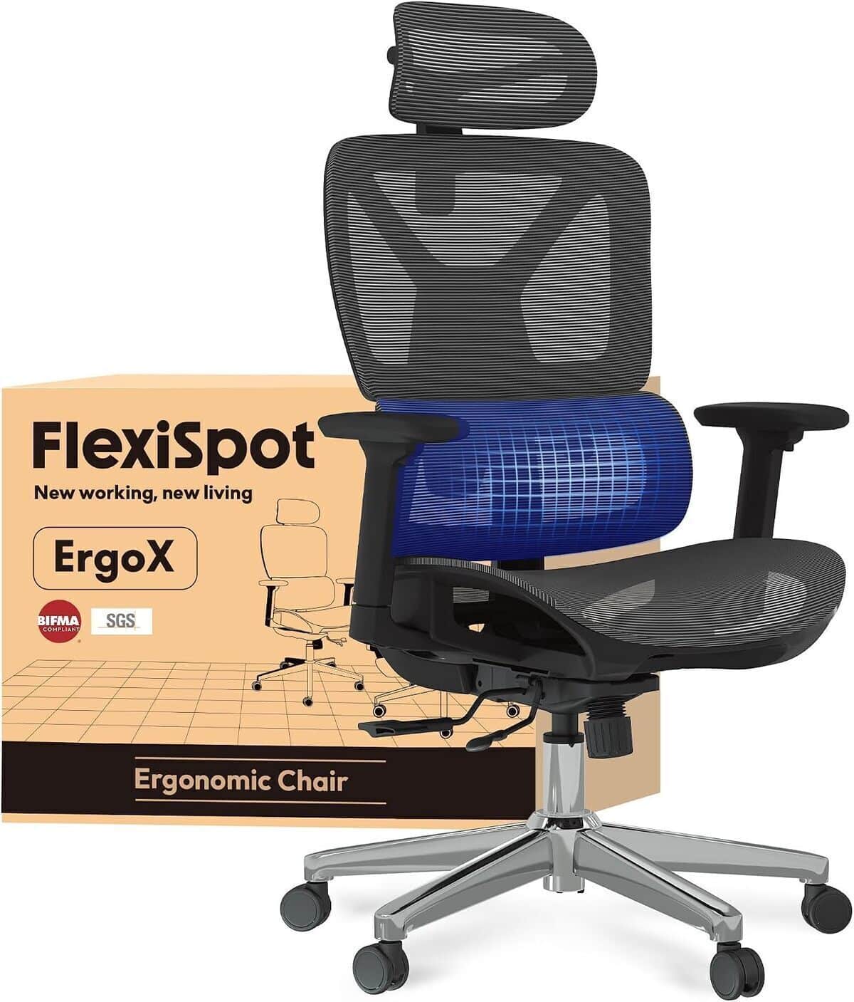 Test de la chaise de bureau ErgoX gris par FLEXISPOT : confort et ergonomie