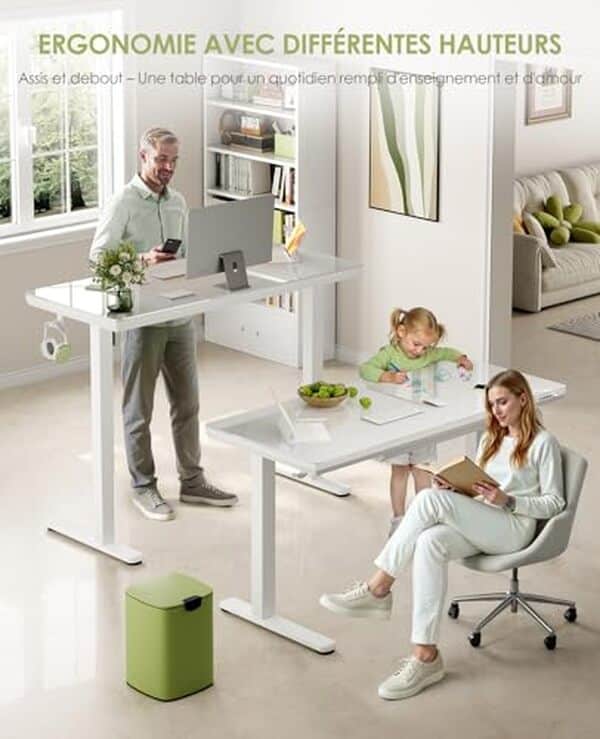 Découvrez notre test détaillé du bureau assis debout OffiGo en verre blanc 140x60 cm avec tiroir. Ergonomie, design et fonctionnalités analysés pour vous.