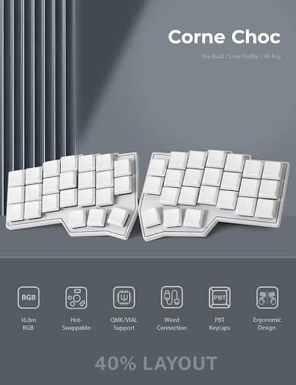 Découvrez notre test complet du clavier YIVU Corne LP, un clavier ergonomique et hautement personnalisable pour une meilleure productivité et confort au quotidien.
