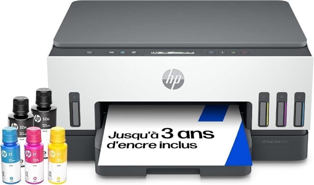 Test de l'imprimante HP Smart Tank 7005 : haute capacité et performance