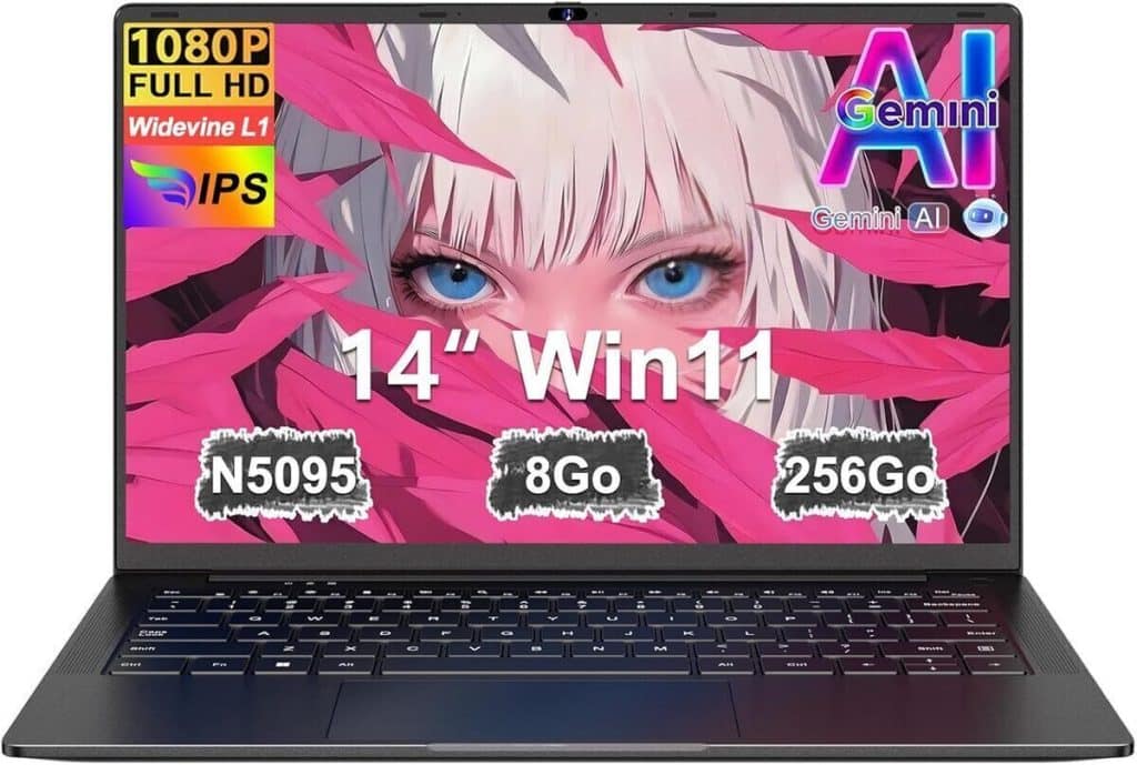 Test de l'ordinateur portable 14 pouces Celeron N5095 : performance et mobilité