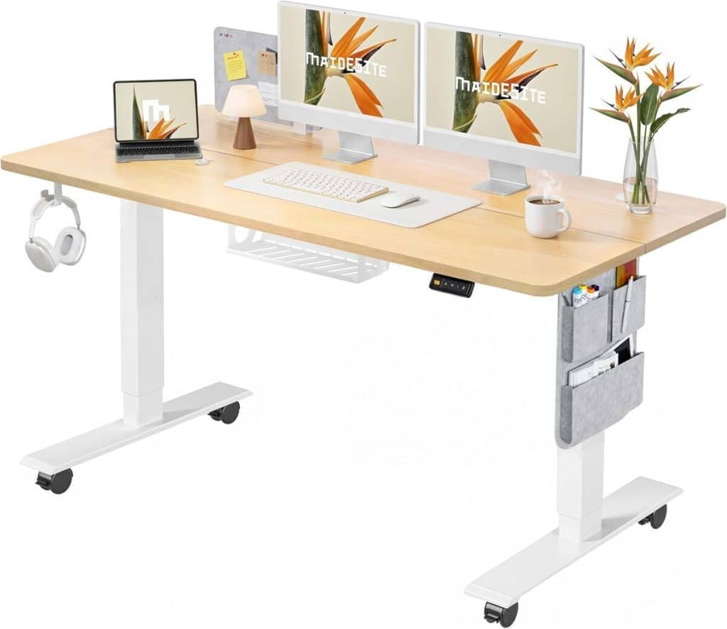 Test du bureau électrique MAIDeSITe 140x70cm : la solution idéale pour le télétravail